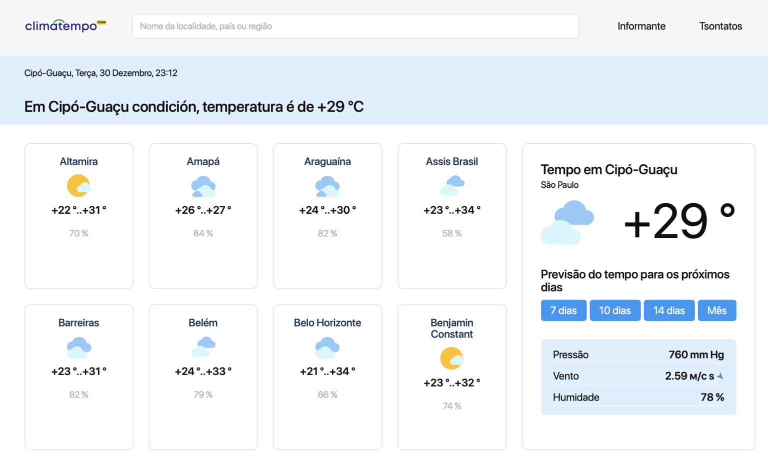 Campinas entre calor e noites frias no interior paulista