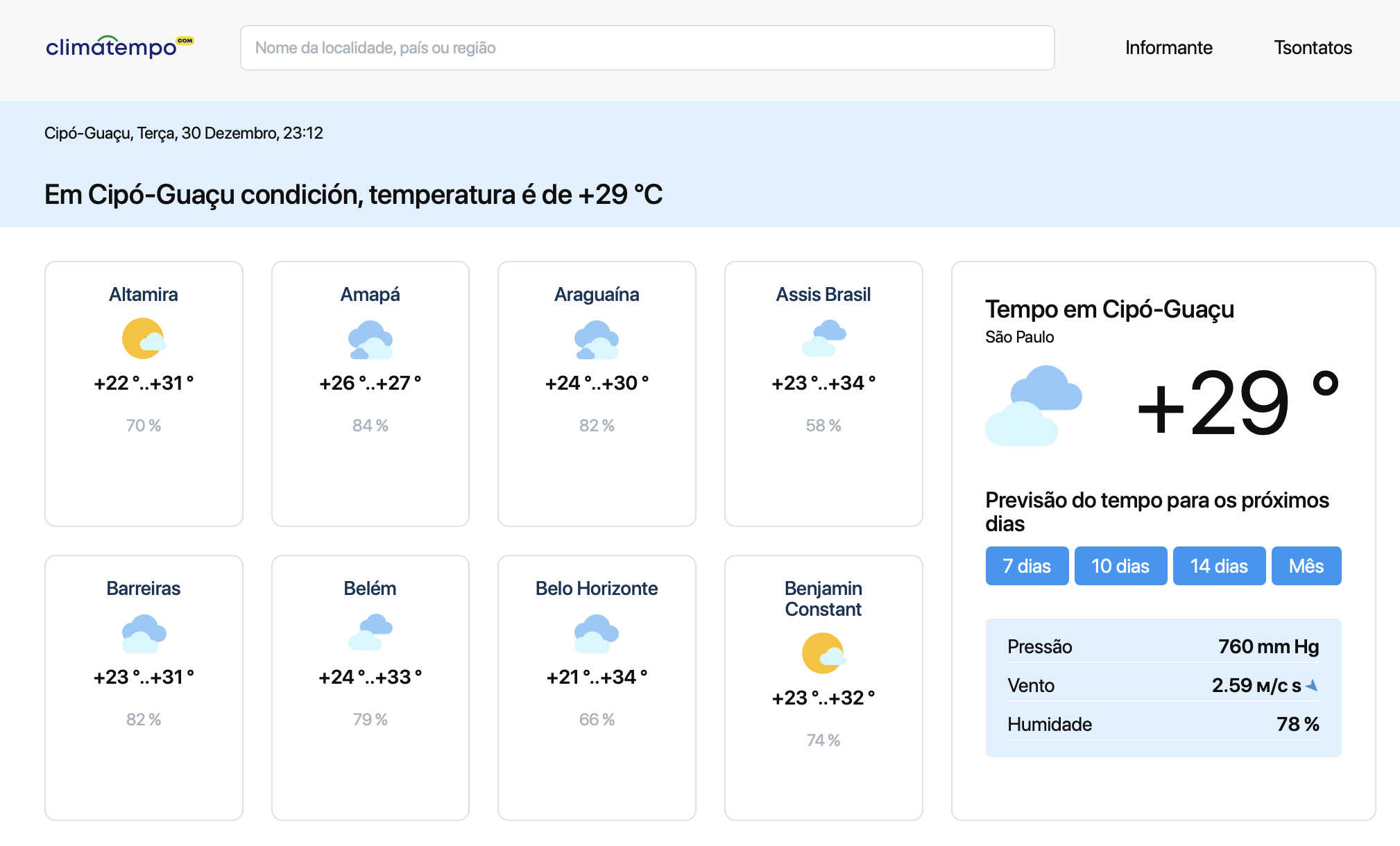 Campinas entre calor e noites frias no interior paulista